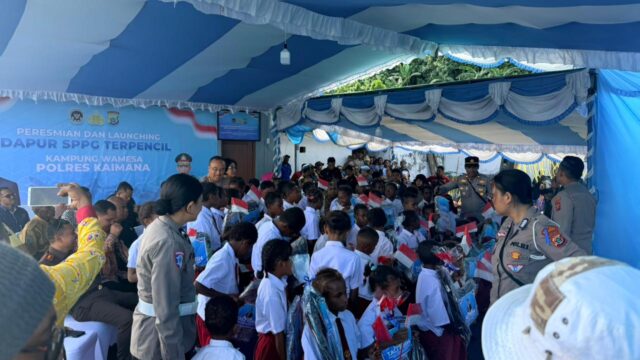Wakapolda Papua Barat Resmikan SPPG Terpencil di Kampung Wamesa, Dukung Program Makan Bergizi Gratis.