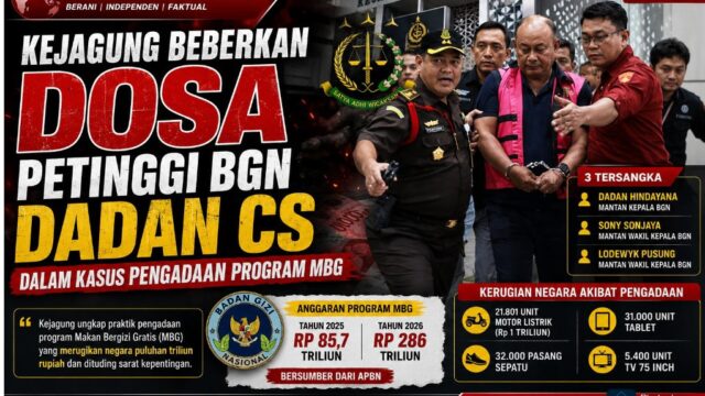 Kejagung Beberkan Dosa Petinggi BGN Dadan Cs, Dalam Kasus Pengadaan Program MBG.