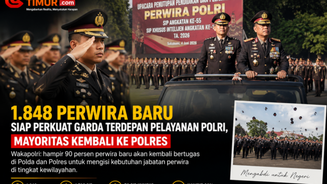 1.848 Perwira Baru Disiapkan Perkuat Garda Terdepan Pelayanan Polri, Mayoritas Kembali ke Polres.